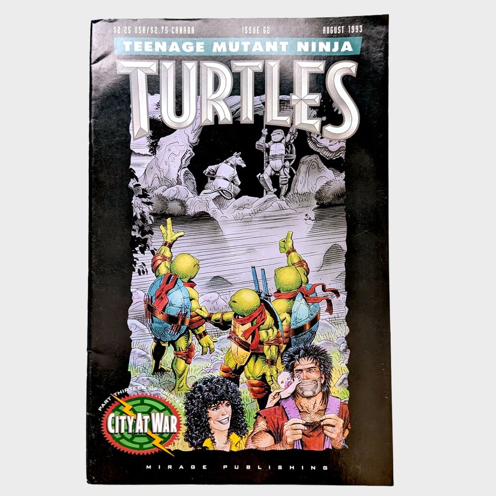 Teenage Mutant Ninja Turtles TMNT #62 Comic Book City At War August 1993 Mirage